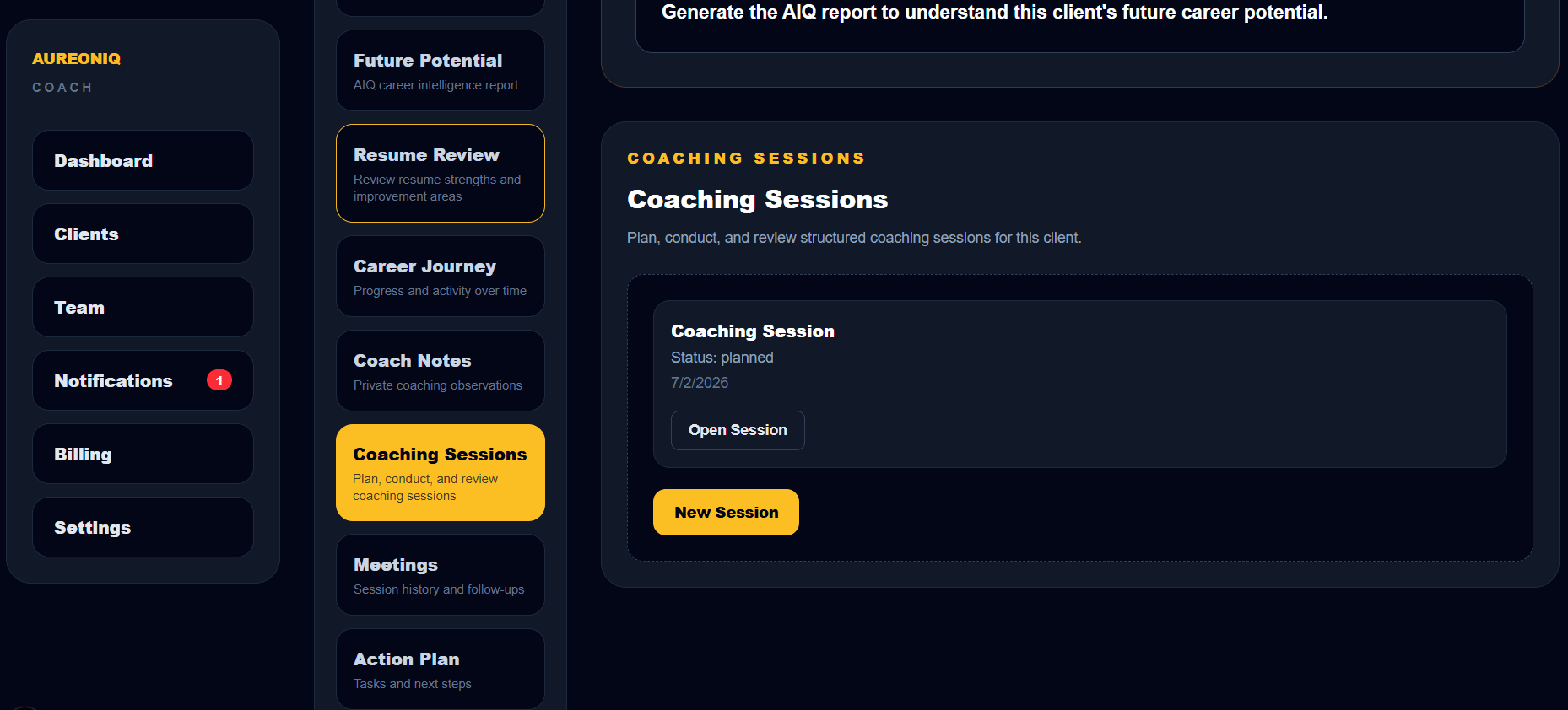 Turn every meeting into a structured coaching workflow.